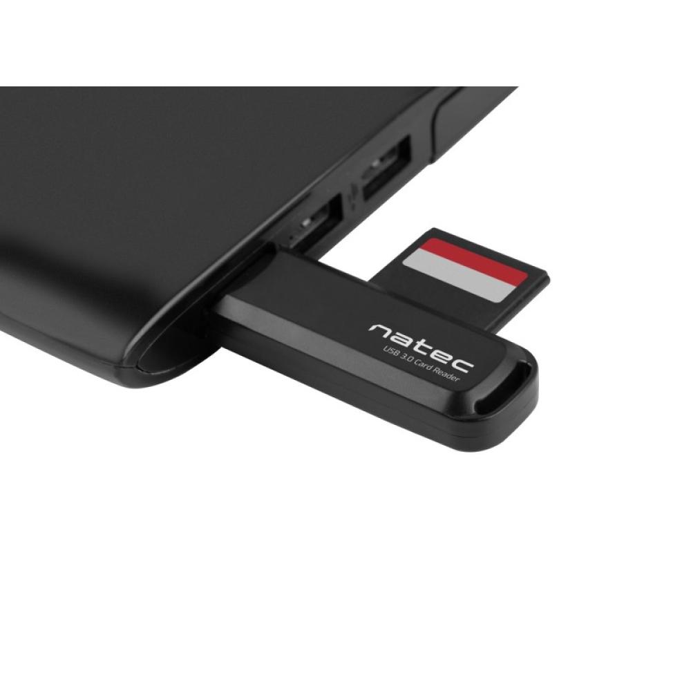 NATEC - Scarab 2 lector de tarjeta USB 3.2 Gen 1 (3.1 Gen 1) Type-A Negro