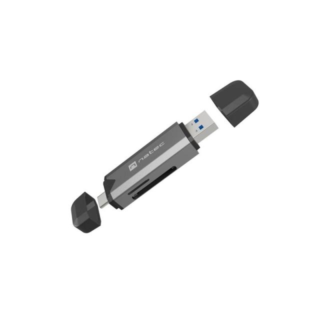 NATEC - NCZ-2262 lector de tarjeta USB 3.1 Interno Negro, Gris Oscuro