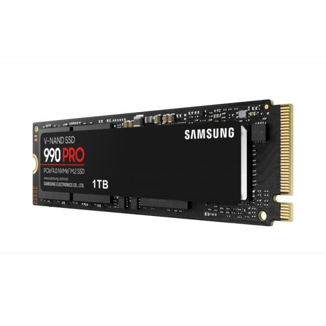 Samsung - 990 PRO 1 TB M.2 PCI Express 4.0 NVMe V-NAND MLC - MZ-V9P1T0BW