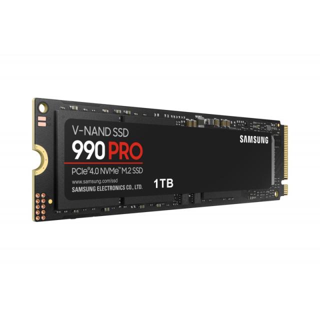 Samsung - 990 PRO 1 TB M.2 PCI Express 4.0 NVMe V-NAND MLC - MZ-V9P1T0BW