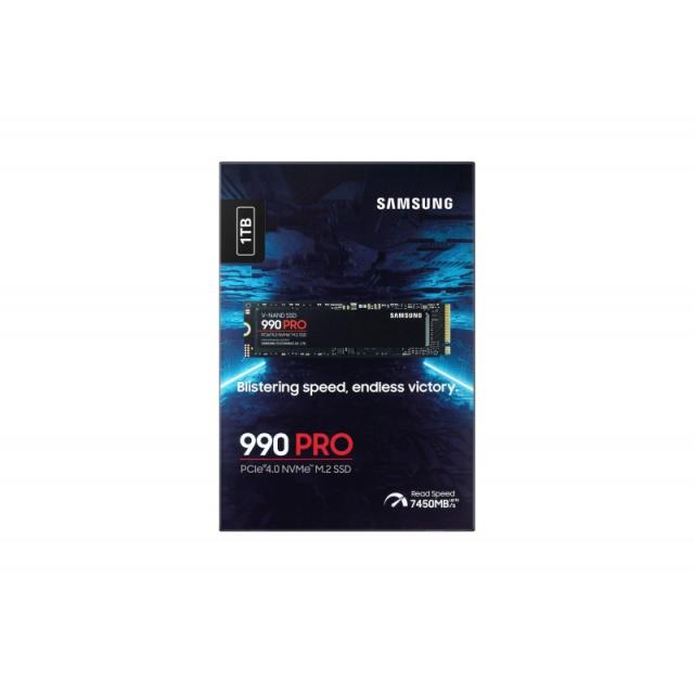 Samsung - 990 PRO 1 TB M.2 PCI Express 4.0 NVMe V-NAND MLC - MZ-V9P1T0BW