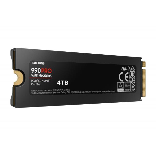 Samsung - 990 Pro 4 TB M.2 PCI Express 4.0 NVMe V-NAND TLC - MZ-V9P4T0CW