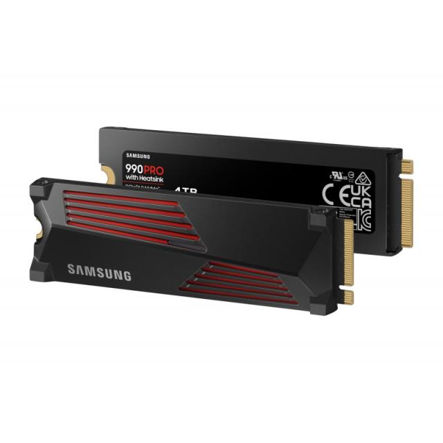 Samsung - 990 Pro 4 TB M.2 PCI Express 4.0 NVMe V-NAND TLC - MZ-V9P4T0CW