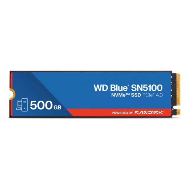 Western Digital - WD Blue SN5100 500 GB M.2 PCI Express 4.0 NVMe QLC 3D NAND