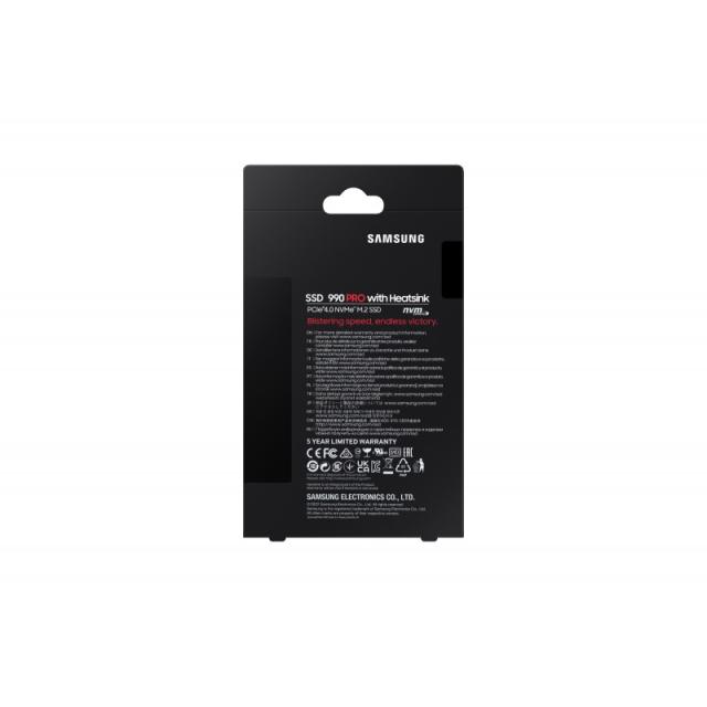 Samsung - 990 PRO 2 TB M.2 PCI Express 4.0 NVMe V-NAND MLC - MZ-V9P2T0CW