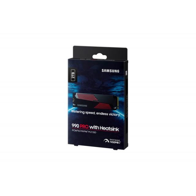 Samsung - 990 PRO 2 TB M.2 PCI Express 4.0 NVMe V-NAND MLC - MZ-V9P2T0CW