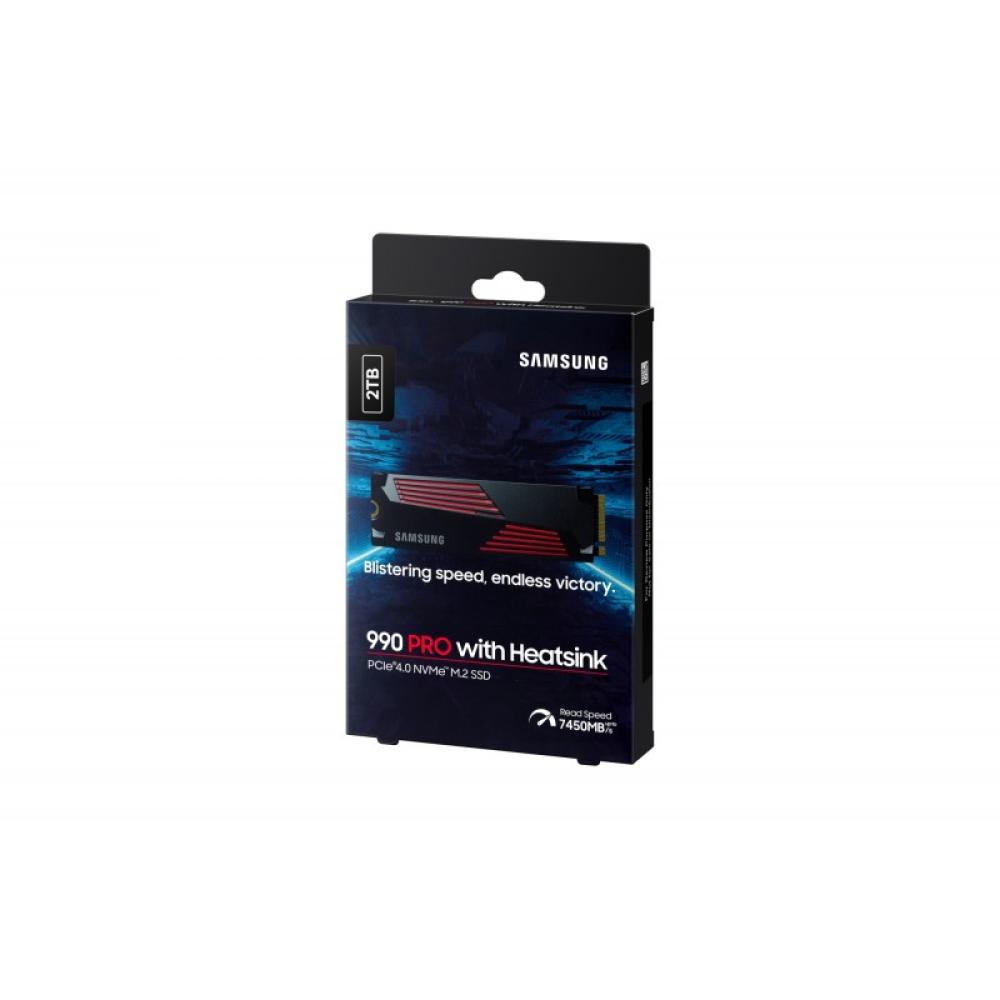 Samsung - 990 PRO 2 TB M.2 PCI Express 4.0 NVMe V-NAND MLC - MZ-V9P2T0CW