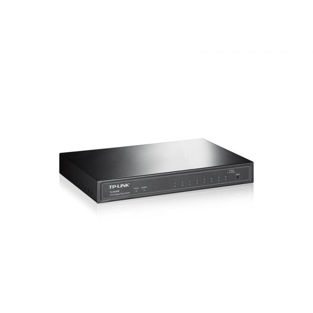 TP-Link - JetStream TL-SG2008 switch Gestionado L2/L2+ Gigabit Ethernet (10/100/1000) Negro