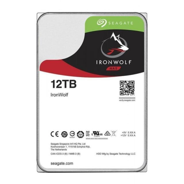 Seagate - NAS HDD IronWolf disco duro interno 12 TB 7200 RPM 256 MB 3.5" Serial ATA III