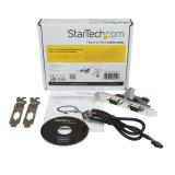 StarTech.com - Adaptador Bracket de Placa Base Interna USB a 2 Puertos Serie - DB9 RS232