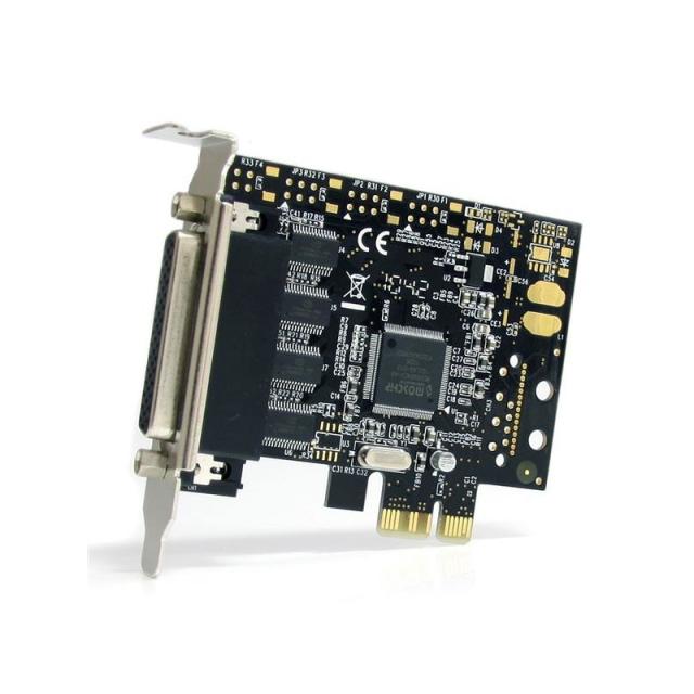 StarTech.com - Tarjeta Adaptadora PCI Express PCIe de 4 Puertos Serie con Cable Multiconector RS232 Serial - Reemplazado por PEX