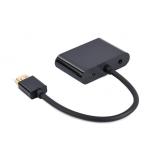 Gembird - A-HDMIM-HDMIFVGAF-01 tarjeta y adaptador de interfaz HDMI, VGA