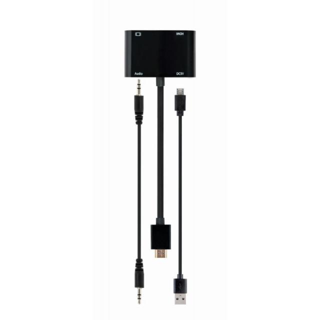 Gembird - A-HDMIM-HDMIFVGAF-01 tarjeta y adaptador de interfaz HDMI, VGA