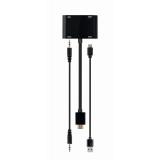 Gembird - A-HDMIM-HDMIFVGAF-01 tarjeta y adaptador de interfaz HDMI, VGA