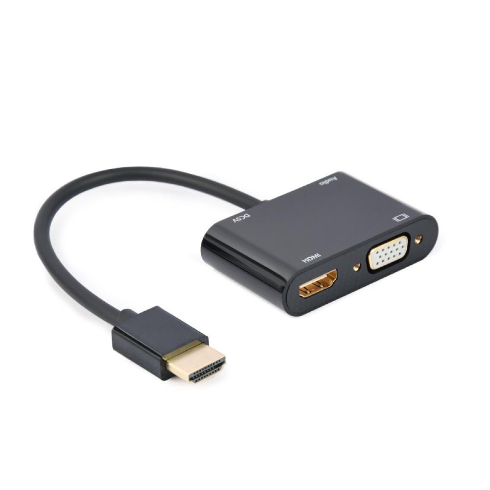 Gembird - A-HDMIM-HDMIFVGAF-01 tarjeta y adaptador de interfaz HDMI, VGA