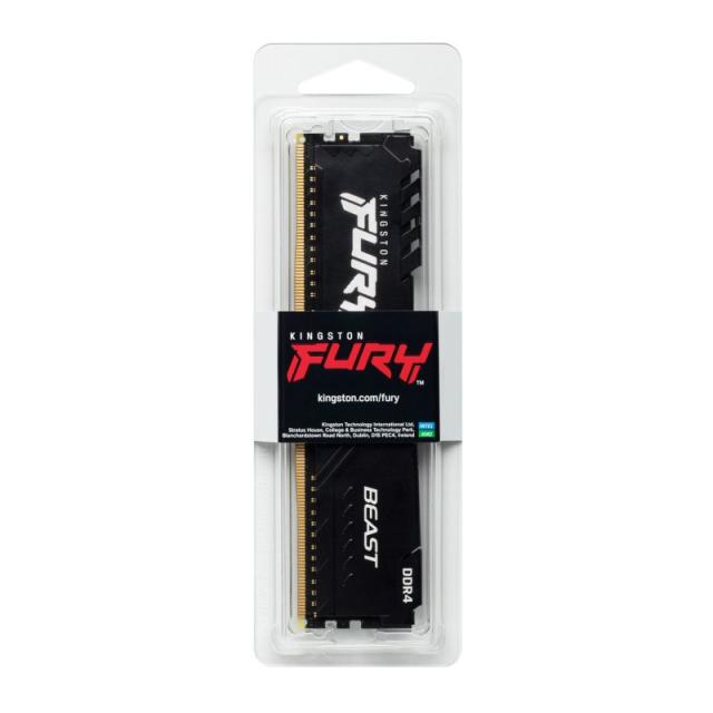 Kingston Technology - FURY Beast 16GB 3600MT/s DDR4 CL18 DIMM Black