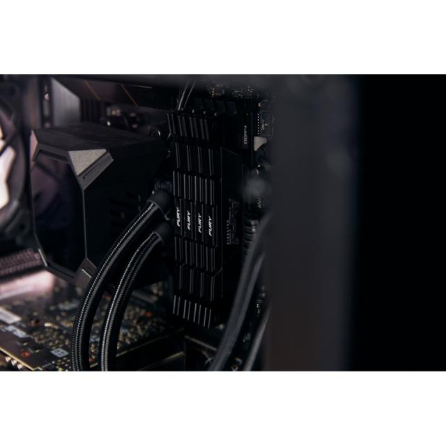 Kingston Technology - FURY 16GB 4000MT/s DDR4 CL19 DIMM 1Gx8 Renegade Black