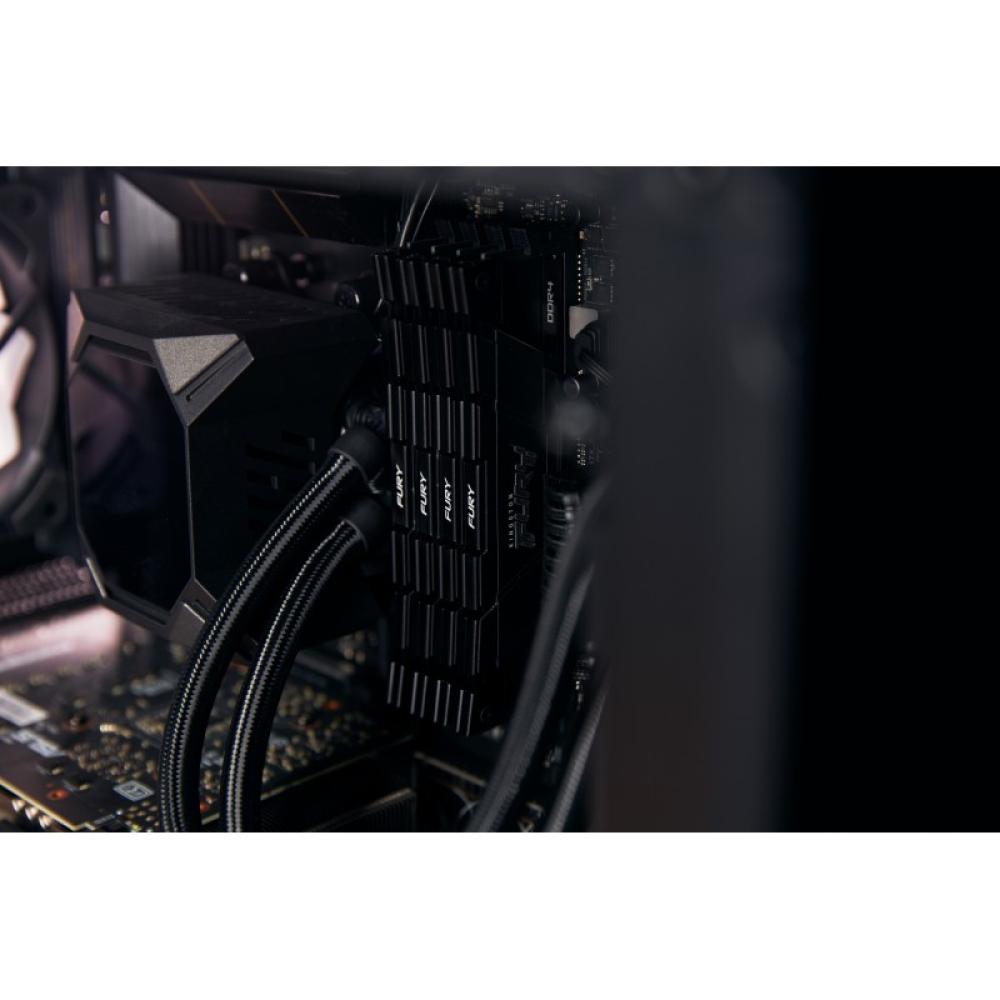 Kingston Technology - FURY 16GB 4000MT/s DDR4 CL19 DIMM 1Gx8 Renegade Black