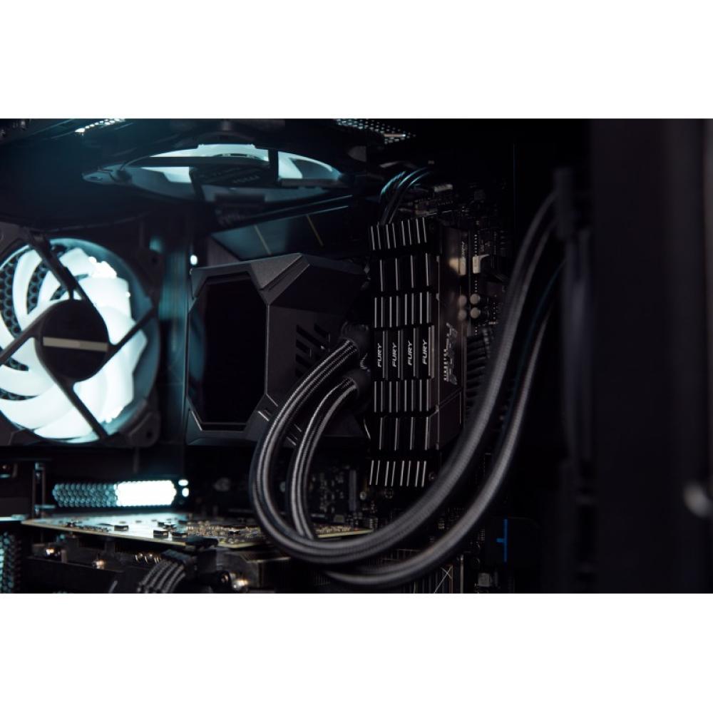 Kingston Technology - FURY 16GB 4000MT/s DDR4 CL19 DIMM 1Gx8 Renegade Black