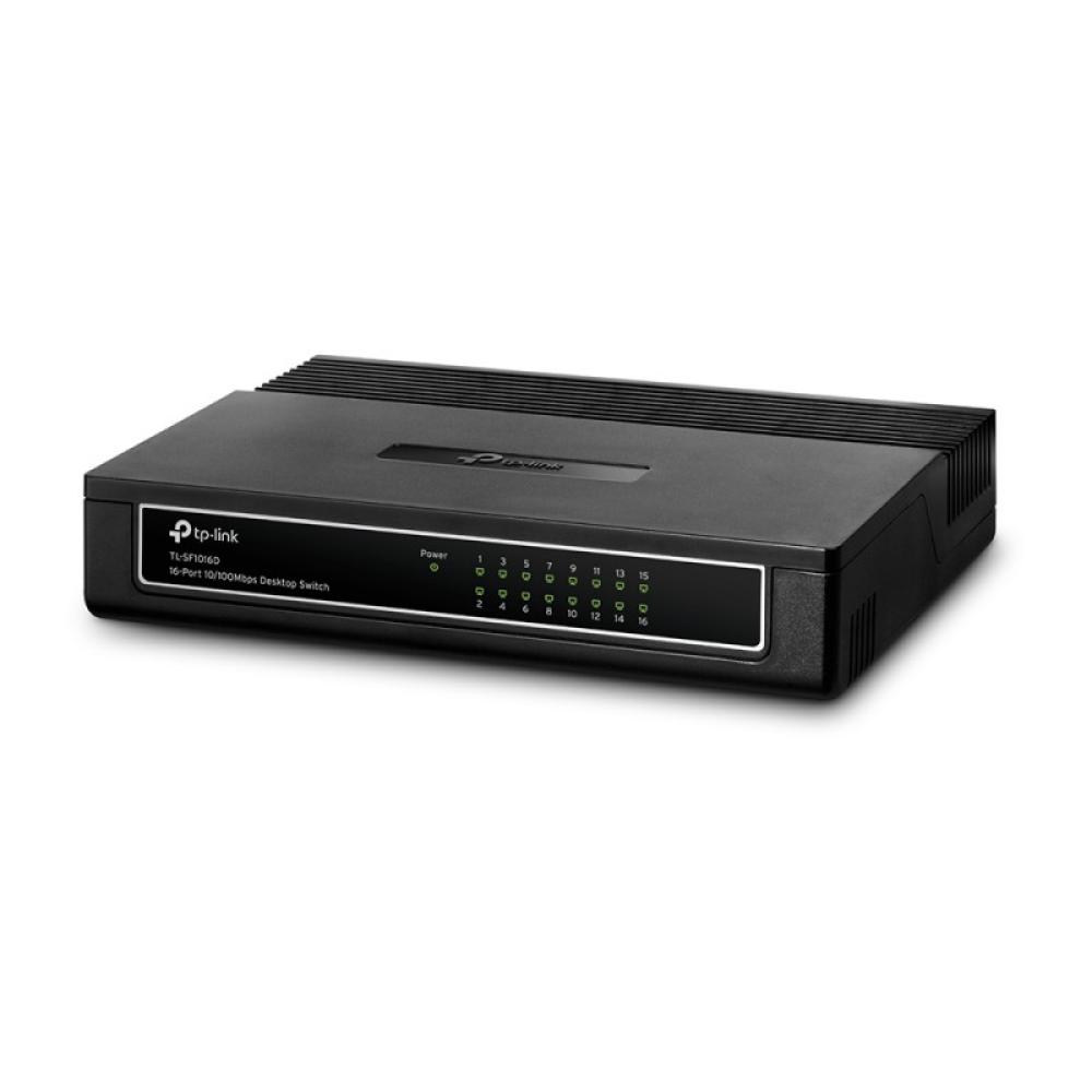 TP-Link - TL-SF1016D No administrado Fast Ethernet (10/100) Negro
