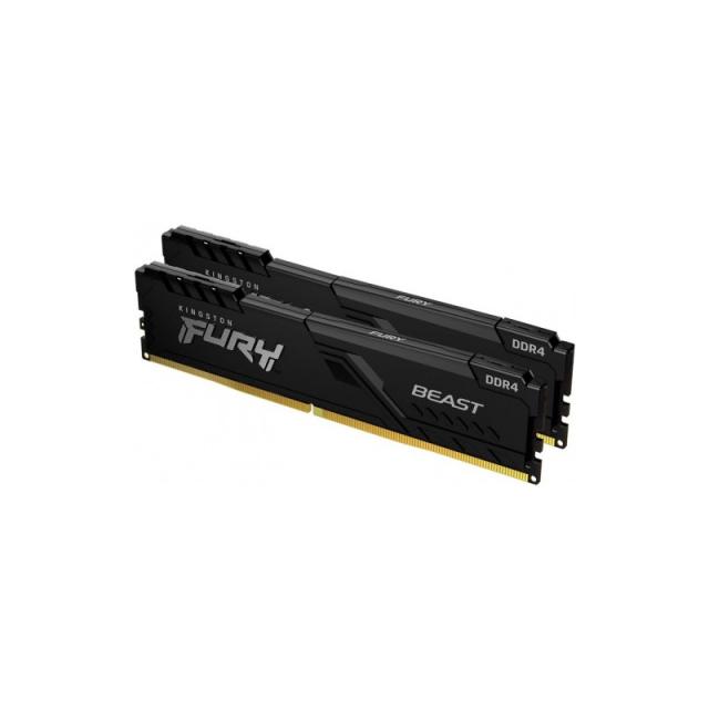 Kingston Technology - FURY Beast 16GB 3600MT/s DDR4 CL17 DIMM (Kit de 2) Black