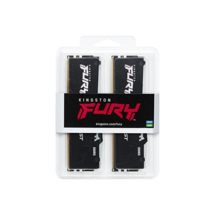 Kingston Technology - FURY Beast 64 GB 6000 MT/s DDR5 CL36 DIMM (Kit de 2) RGB EXPO