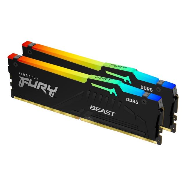 Kingston Technology - FURY Beast 32 GB 5600 MT/s DDR5 CL36 DIMM (Kits de 2) RGB