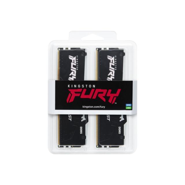 Kingston Technology - FURY Beast 16 GB 6000 MT/s DDR5 CL36 DIMM (Kit de 2) RGB EXPO