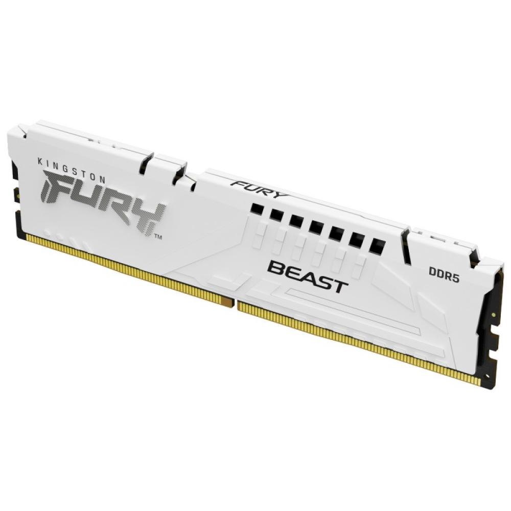 Kingston Technology - FURY Beast 16GB 6000MT/s DDR5 CL36 DIMM White EXPO