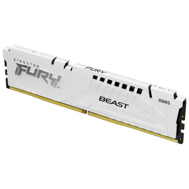 Kingston Technology - FURY Beast 32GB 6000MT/s DDR5 CL36 DIMM (Kit de 2) White EXPO