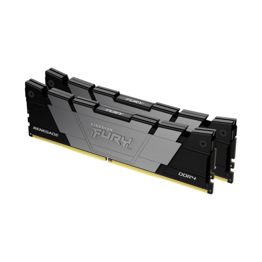 Kingston Technology - FURY 16GB 3200MT/s DDR4 CL16 DIMM (Kit de 2) Renegade Black