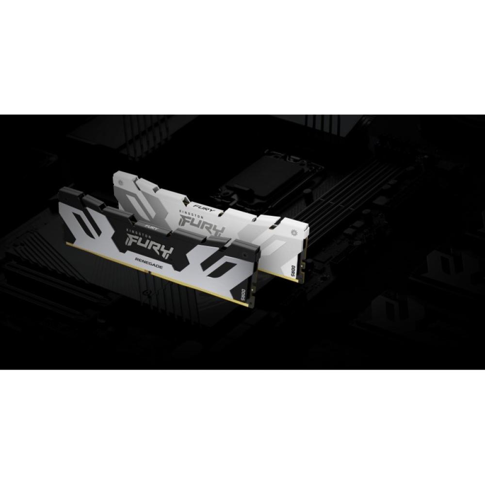 Kingston Technology - FURY 16 GB 6400 MT/s DDR5 CL32 DIMM Renegade White XMP