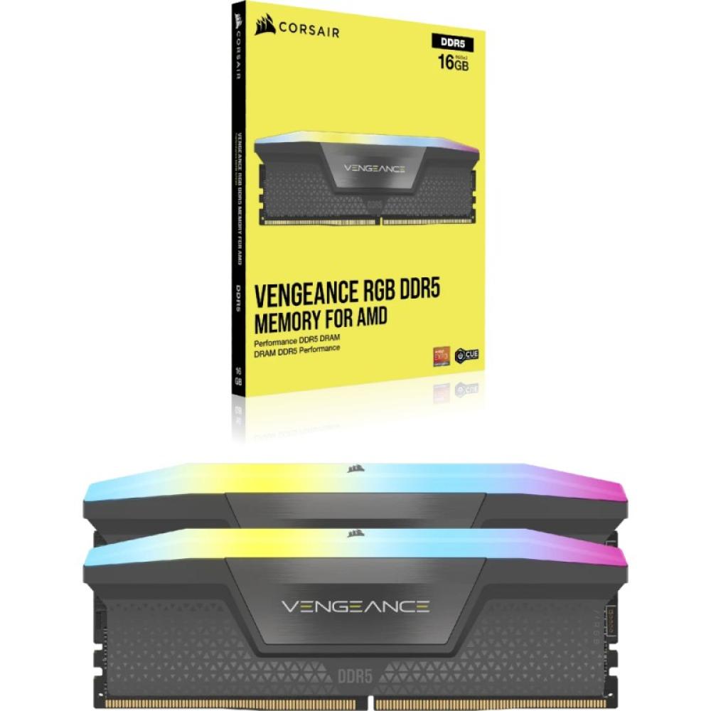 Corsair - Vengeance RGB CMH32GX5M2B6000Z38 módulo de memoria 32 GB 2 x 16 GB DDR5 6000 MT/s 288-pin DIMM