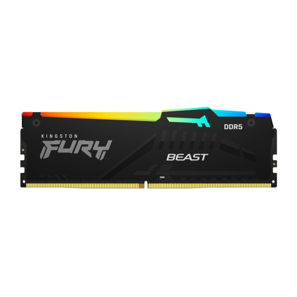 Kingston Technology - FURY Beast 16GB 6400MT/s DDR5 CL32 DIMM RGB EXPO