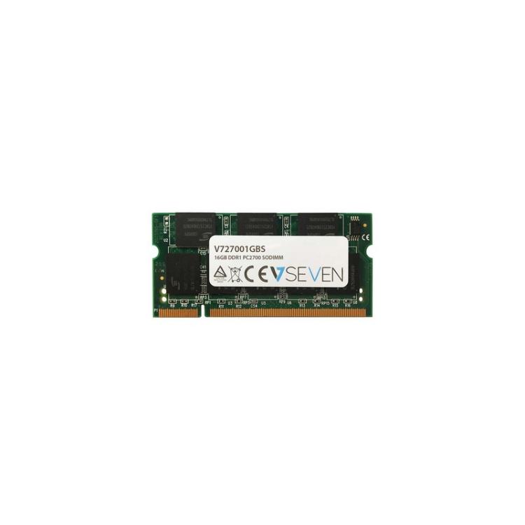 V7 - 1GB DDR1 PC2700 - 333Mhz SO DIMM Notebook módulo de memoria - V727001GBS