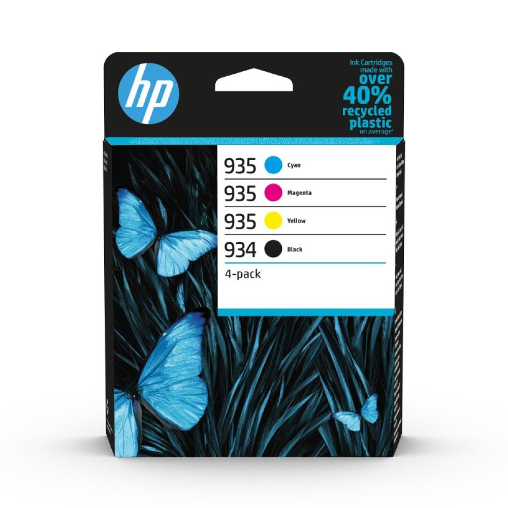 HP - Paquete de 4 cartuchos de Tinta Original 934 negra/935 cian/magenta/amarilla