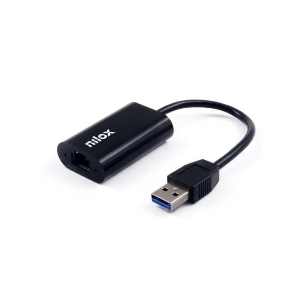 Nilox - Adaptador de red USB 3.0 a Gigabit Ethernet RJ45