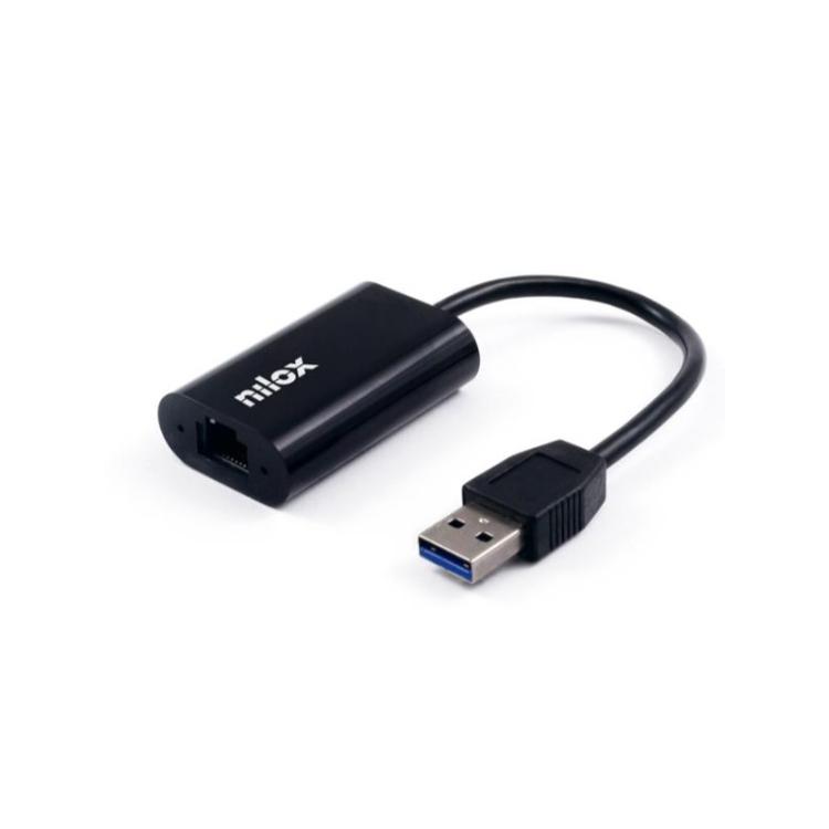Nilox - Adaptador de red USB 3.0 a Gigabit Ethernet RJ45