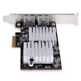 StarTech.com - Tarjeta PCI Express Adaptadora de Red Ethernet de 2 Puertos RJ45 - Tarjeta de Red para Servidores o PCs - con Sop