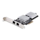 StarTech.com - Tarjeta PCI Express Adaptadora de Red Ethernet de 2 Puertos RJ45 - Tarjeta de Red para Servidores o PCs - con Sop