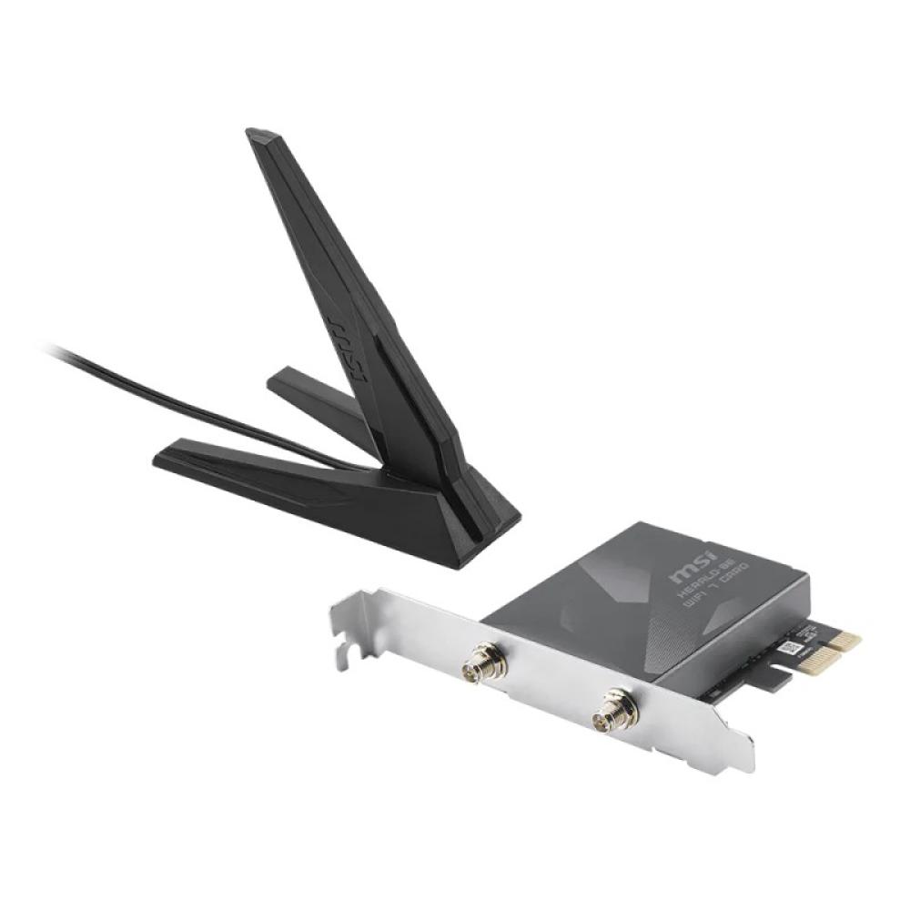 MSI - Herald BE9400 WiFi7 PCIe-Card Interno WLAN / Bluetooth 5764 Mbit/s