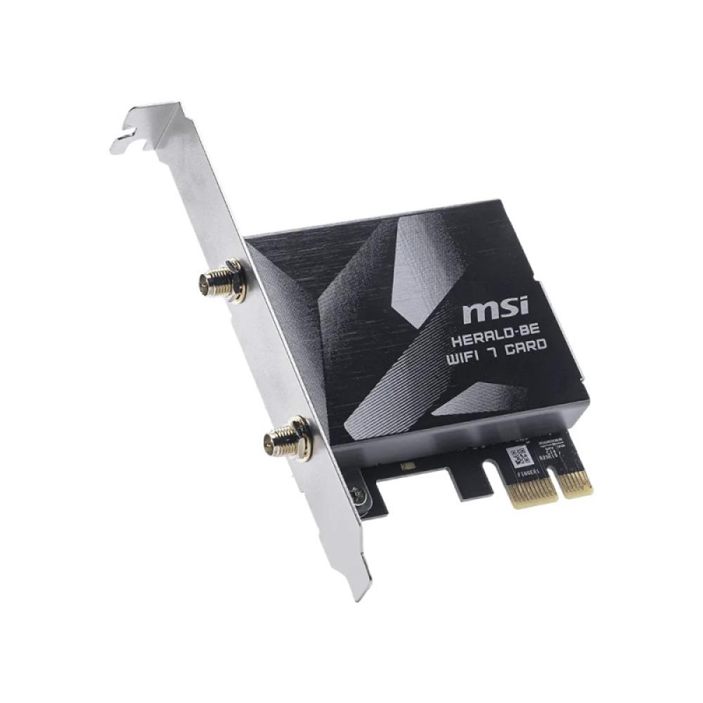 MSI - Herald BE9400 WiFi7 PCIe-Card Interno WLAN / Bluetooth 5764 Mbit/s