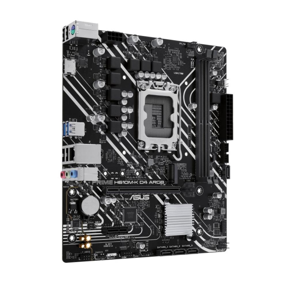 ASUS - PRIME H610M-K D4 ARGB Intel H610 LGA 1700 micro ATX