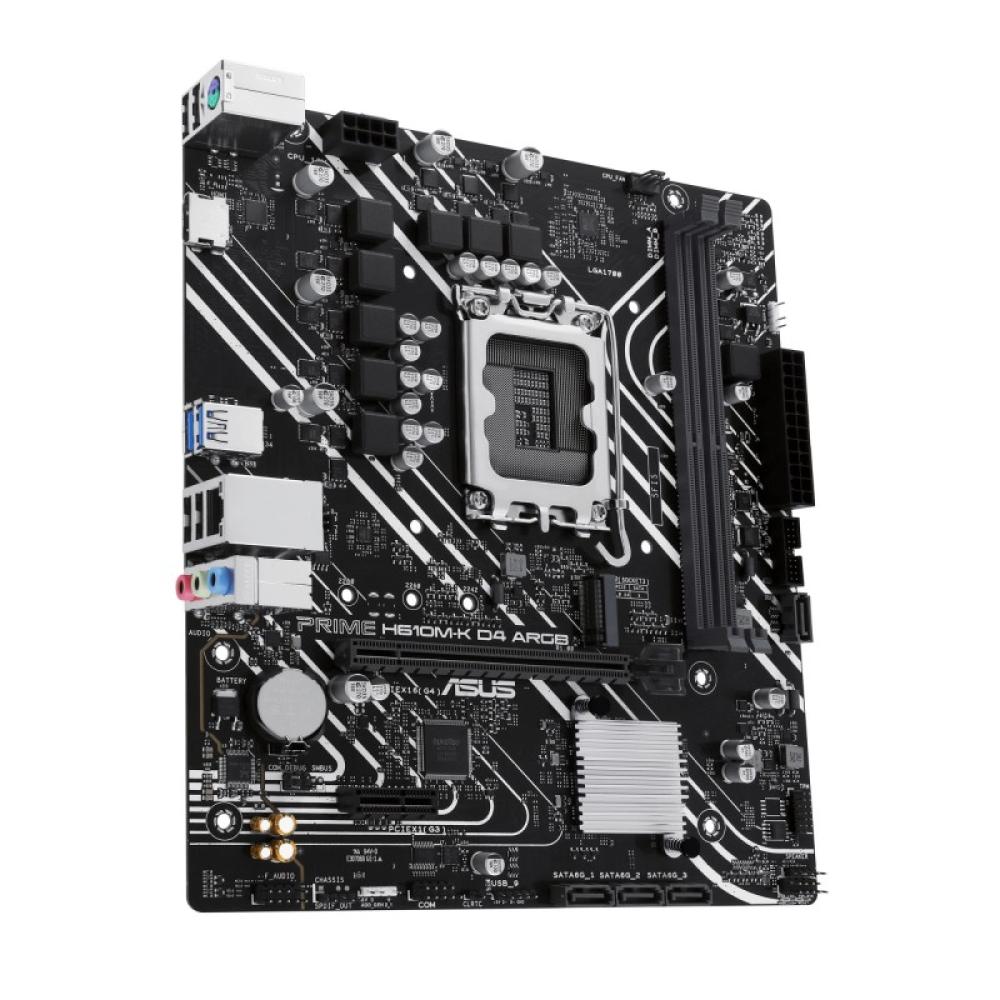 ASUS - PRIME H610M-K D4 ARGB Intel H610 LGA 1700 micro ATX