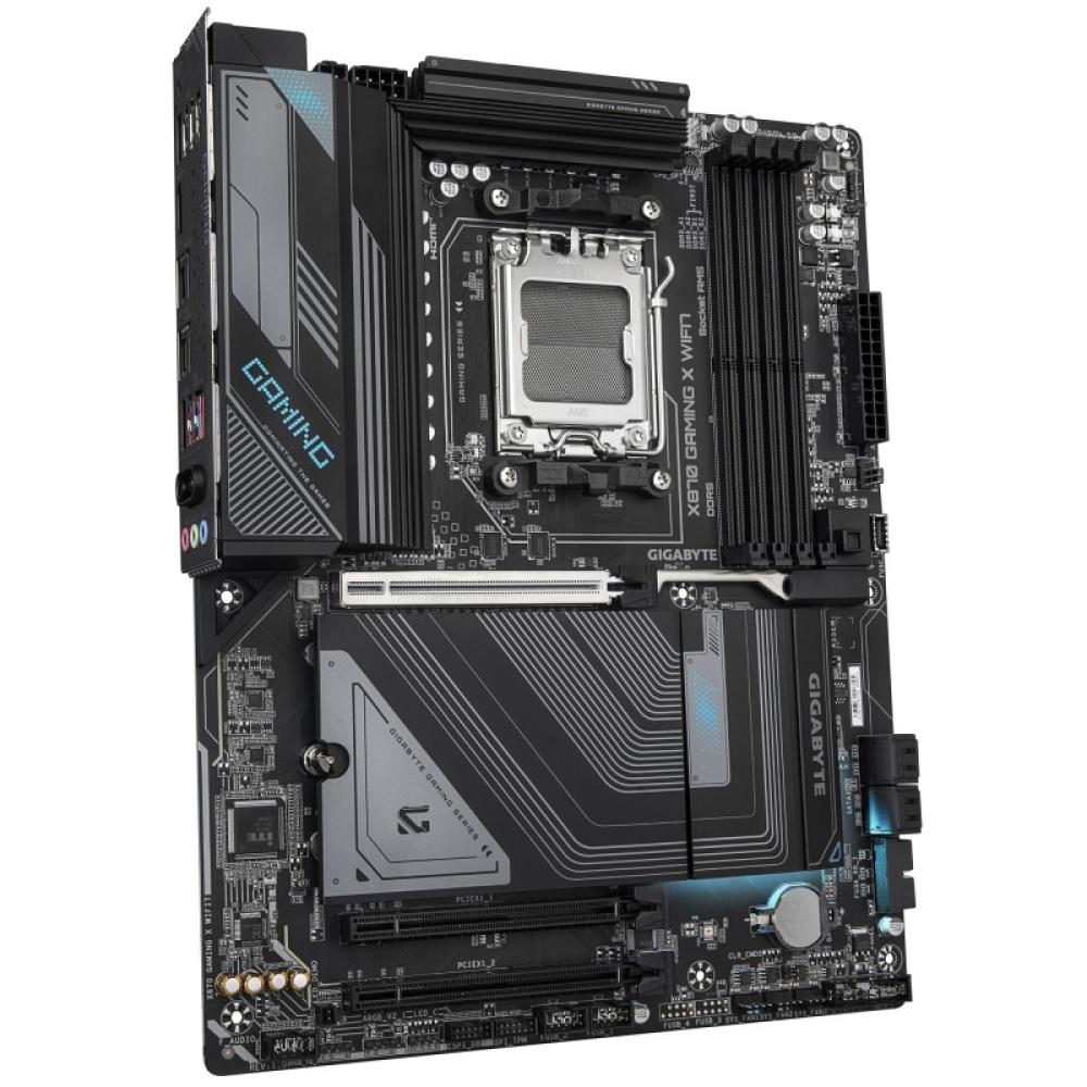 GIGABYTE - X870 GAMING X WIFI7 Placa Base - Compatible con CPUs AMD Ryzen 9000, 16+2+2 fases VRM, hasta 8000MHz DDR5 (OC), 1xPCI