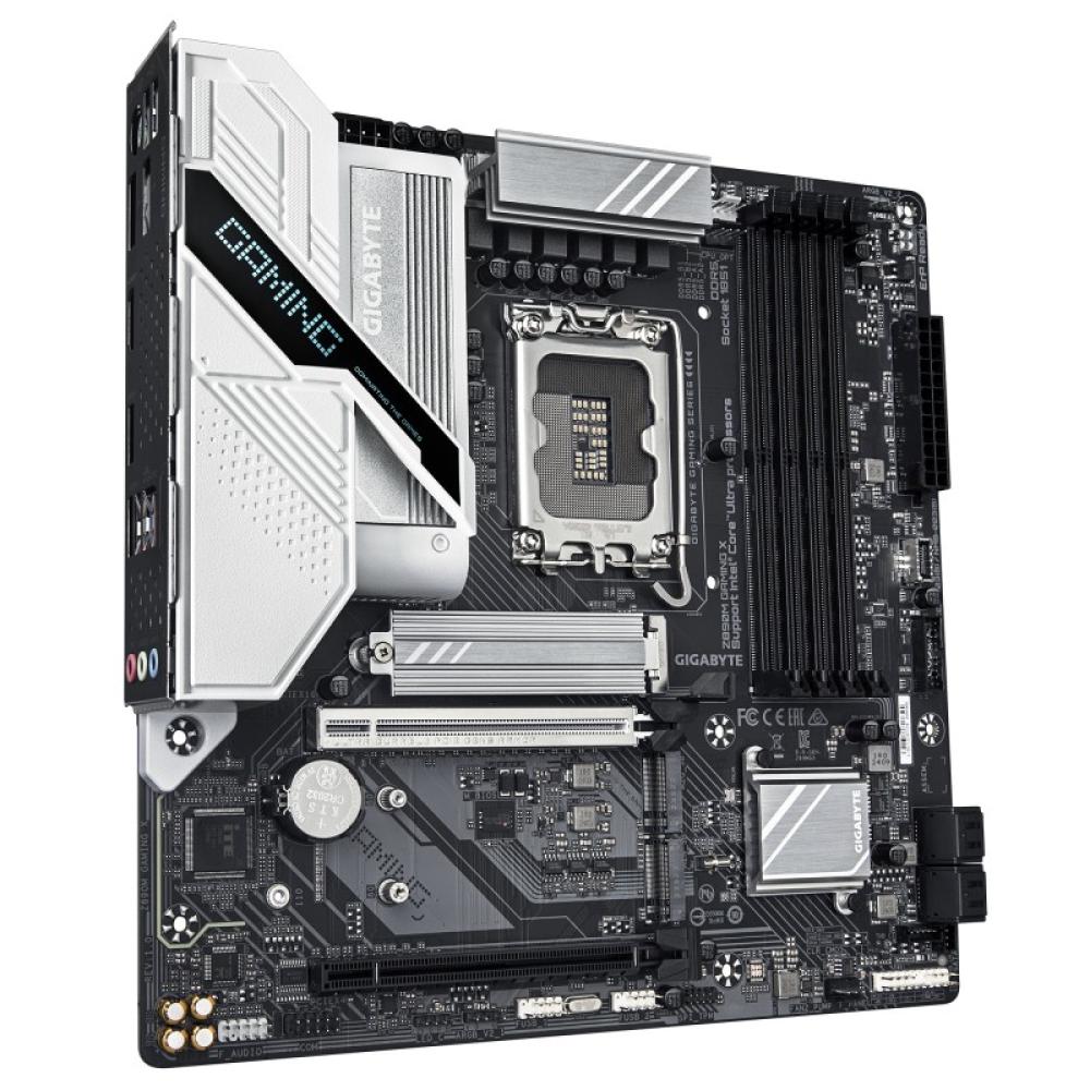 GIGABYTE - Placa base Z890M GAMING X - Compatible con procesadores Intel Core Ultra (Serie 2), 8+1+2 fases VRM, hasta 8800MHz DD