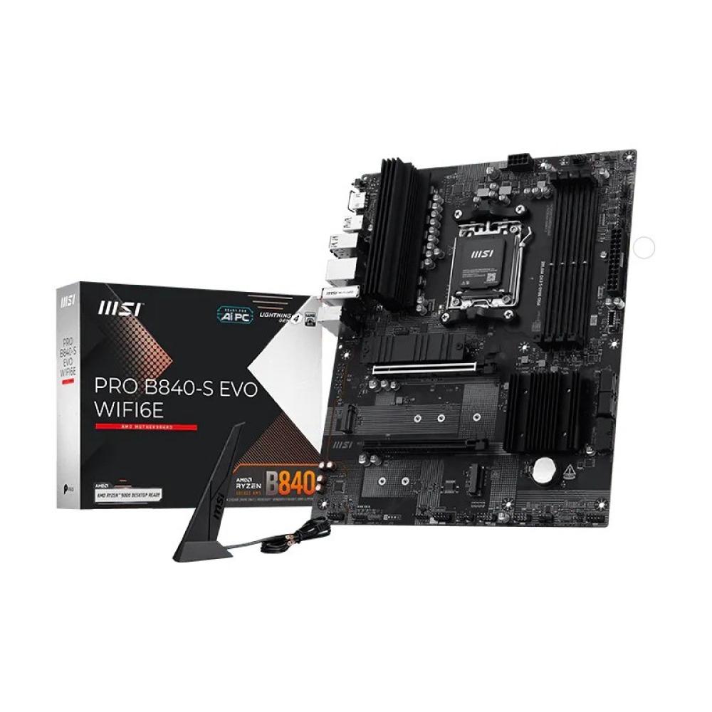 MSI - Pro B840-S EVO WIFI6E AMD B840 Zócalo AM5 ATX