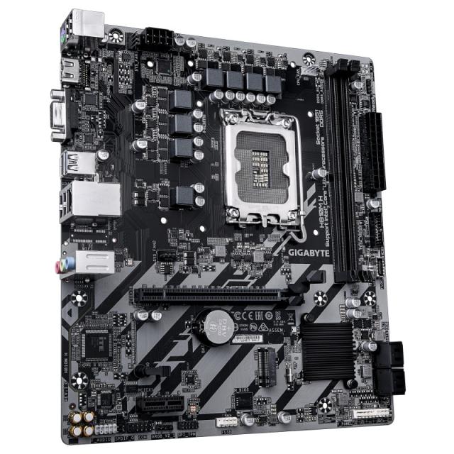 GIGABYTE - H810M H Placa base - Procesadores Intel Core Ultra (Serie 2), VRM de 4+1+2 fases, hasta 6400 MHz DDR5, 1xPCIe 4.0 M.2