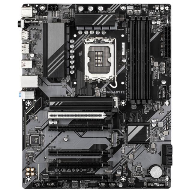 GIGABYTE - B760 DS3H WIFI6E GEN5 Placa Base – Compatible con procesadores Intel Core 14ª generación, VRM digital de 8+2+1 fases,