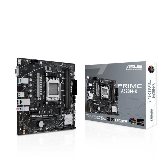 ASUS - PRIME A620M-K AMD A620 Zócalo AM5 micro ATX